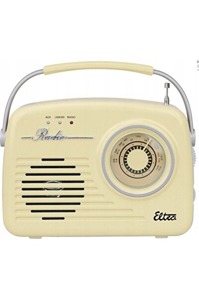 ELTRA Radio Luiza USB SD Retro cu baterie, de tip vanilie
