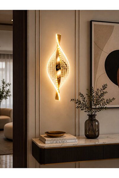 N.zone ثريا مودرن حلزونية بتصميم فاخر، مقاس 31×11 سم، تمنح إضاءة دافئة ولمسة ...