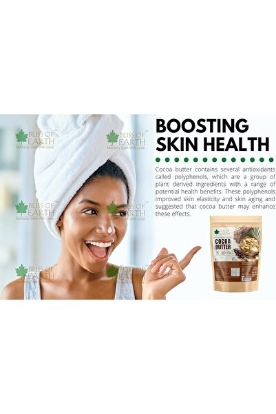 Bliss of Earth Cocoa Butter, Pure Natural Body Butter, 500g | Cosmetic & DIY Skincare Use