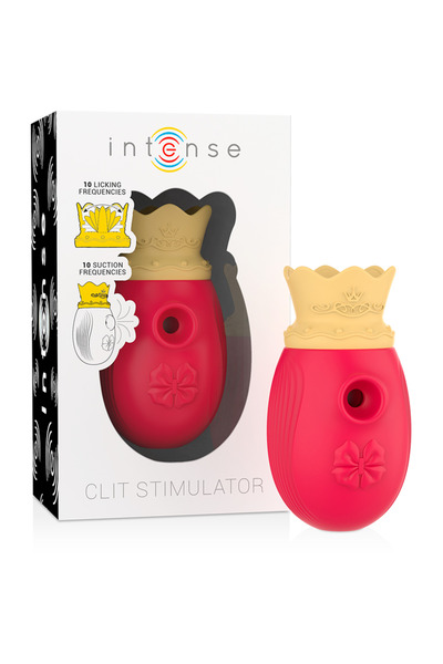 INTENSE Stimulator Clitoridian, 20 Moduri de Stimulare, Reîncărcabil USB, Rezistent la Apă, Silicon Body Safe, Roșu