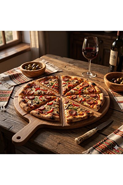 OEM Solid oak wooden platter, hand-finished, ideal for serving and gifting, f...