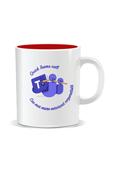 Mug Mania Cana personalizata cu mesaje pentru corporatisti, Quick Teams call,...
