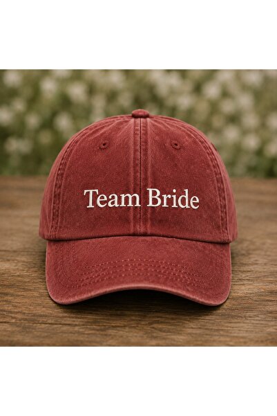WeavedCo "Team Bride" Bachelorette Embroidered Vintage Washed Baseball Cap