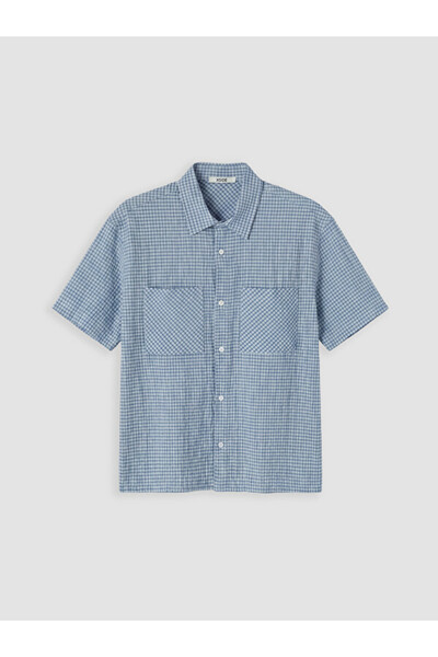 LC Waikiki Sparkling Choices from Shining Store Relax Fit Checkered Embroider...