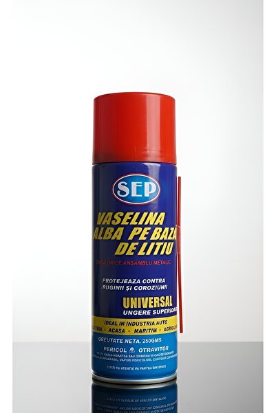 SEP Vaselina Alba pe Baza de Litiu 250 g – Spray Lubrifiant Universal cu Prot...