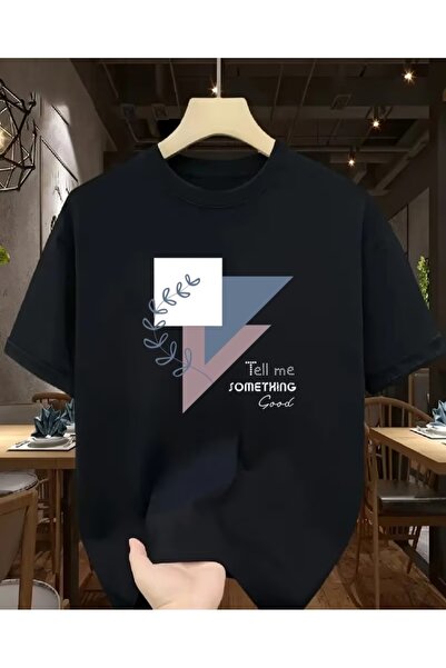 ORVIO Group Tricou oversize pentru bărbați – Design modern imprimat cu textul...