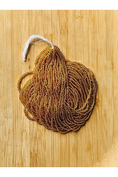 Öztürk Tuhafiye Gold Sand Beads Czechoslovakia, Adana, Prison Work, Needlewor...
