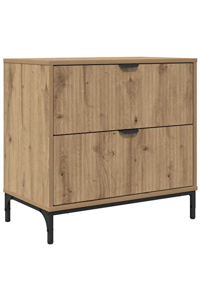 vidaxl Noptieră Stejar sonoma 63.5 x 36 x 61 cm Lemn compozit