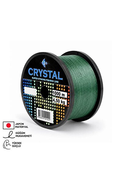 CYRSTAL 1000 MT Bobin Misina - Crystal - Yeşil - Ekstra Güçlü - 0,25 MM