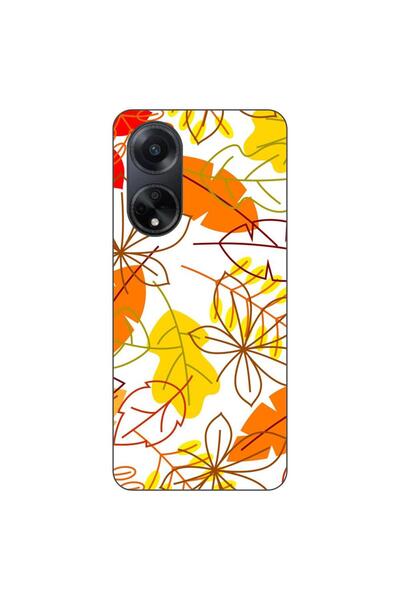 OEM Husa compatibila cu Oppo A98 5G Silicon Gel Tpu Model Autumn Vivid Leaves