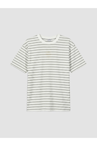 LC Waikiki Tricou băieți cu guler rotund și dungi
