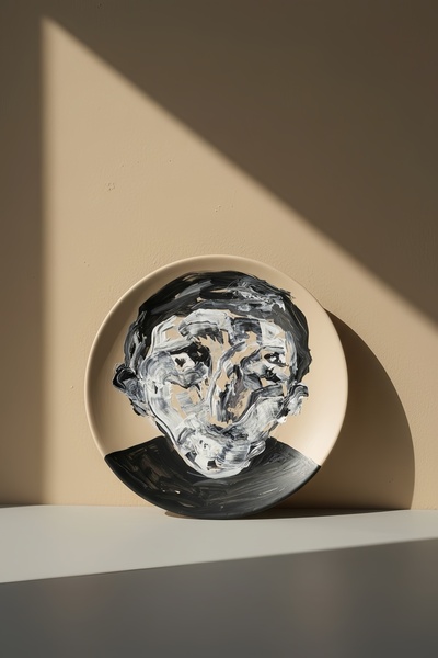 ARİENEL Echoes Series |   Decorative Ceramic Wall Plate |   30 cm |   Signatu...
