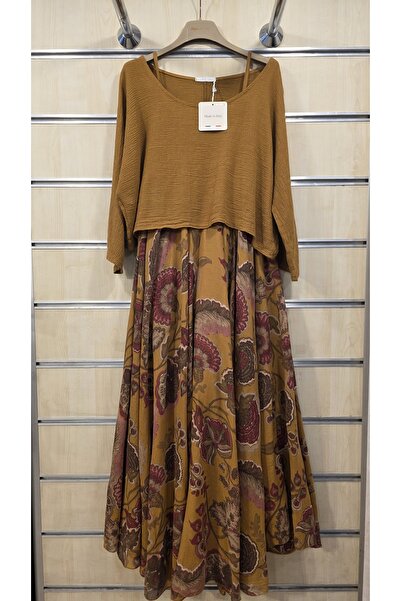 Park Moda Rochie din bumbac italian cu bretele interioare