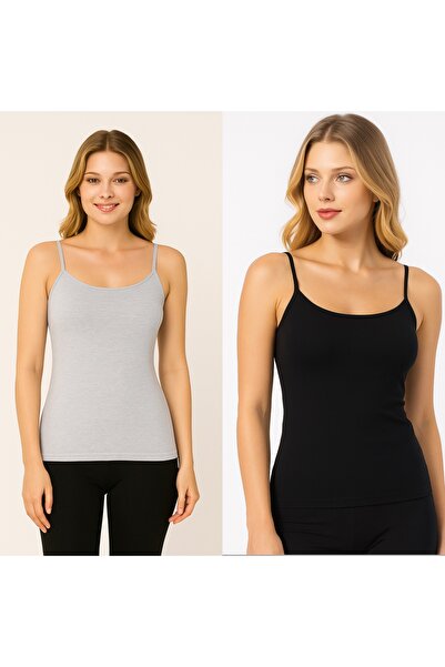 MİSSEMMA Women's Rope Strap Tank Top 2 Pieces