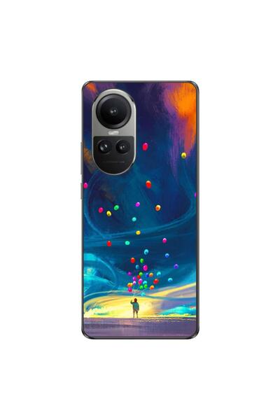 OEM Husa compatibila cu Oppo Reno10 5G Silicon Gel Tpu Model Baloane Univers