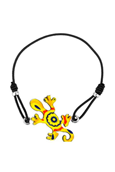 LUCY Bracelet Motif Oriental Lizard Style 2000, yellow
