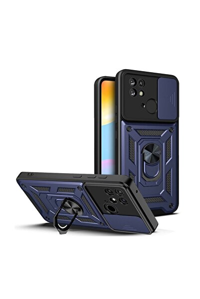 sscase Sliding Camera Cover Σκληρή Θήκη με Δαχτυλίδι και Κάλυμμα Κάμερας Blue...