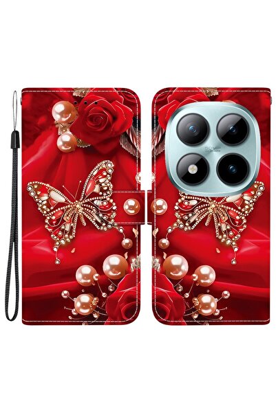 sscase Colored Drawing Θήκη Πορτοφόλι Pearl Butterfly (Xiaomi Redmi Note 15 P...