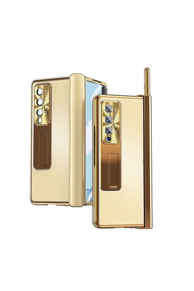 sscase Aluminum Alloy Σκληρή Θήκη με Πενάκι Champagne Gold (Samsung Galaxy Z ...