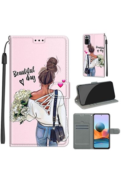 sscase Colored Drawing Θήκη Πορτοφόλι Hug Flower (Xiaomi Redmi Note 10 Pro)