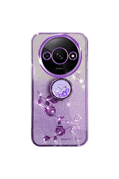 sscase Gradient Glitter Θήκη Σιλικόνης με Δαχτυλίδι Purple (Xiaomi Redmi A3)