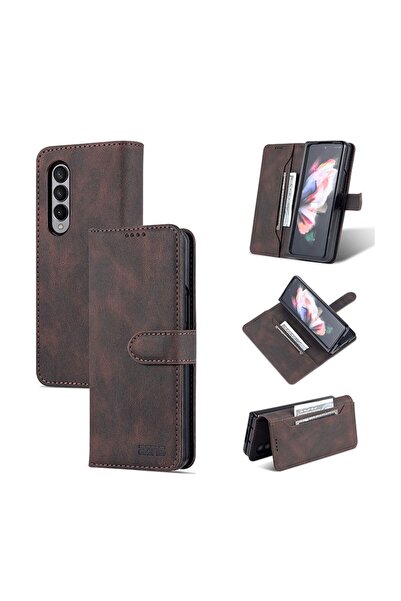 sscase AZNS Dream II Skin Feel θήκη Πορτοφόλι Coffee (Samsung Galaxy Z Fold4 5G)