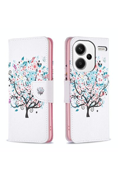 sscase Colored Drawing Θήκη Πορτοφόλι Tree (Xiaomi Redmi Note 13 Pro Plus 5G)