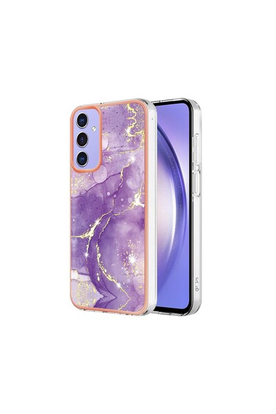sscase Electroplating Marble Σκληρή Θήκη Purple (Samsung Galaxy A16 4G / 5G)