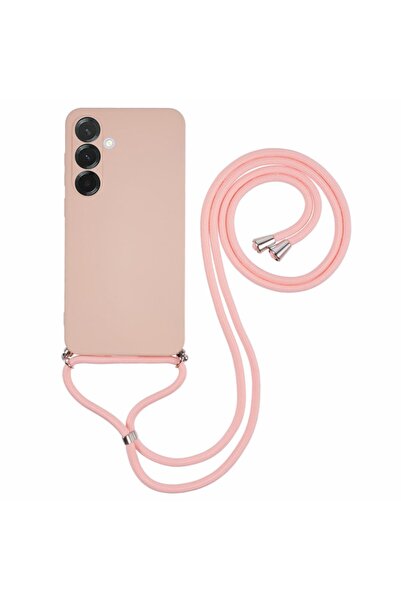 sscase Candy Colors Θήκη Σιλικόνης με Λουράκι Pink (Samsung Galaxy A17 4G / 5G)