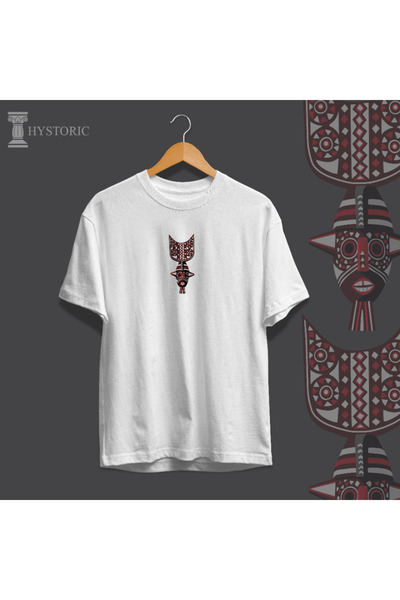 Hystoric Wear African Mask Printed Oversize T-Shirt