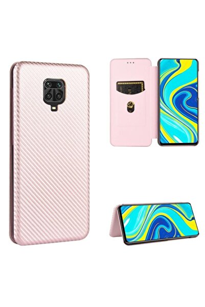 sscase Carbon Fiber Θήκη Βιβλίο Pink (Xiaomi Redmi Note 9S / 9 Pro)
