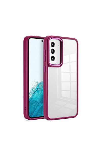 sscase Clear Acrylic Σκληρή Θήκη Σιλικόνης Cherry Red (Samsung Galaxy S23 5G)