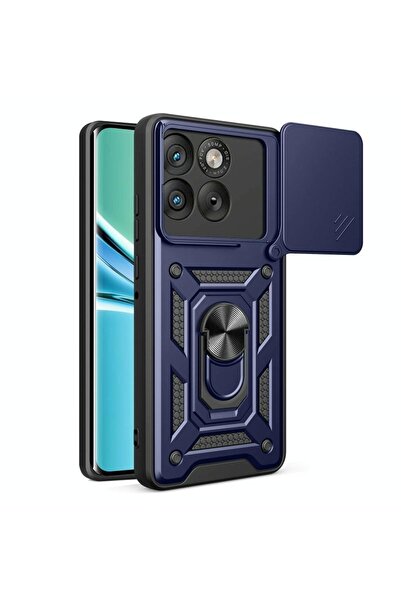 sscase Rotary Camera Lid Σκληρή Θήκη με Δαχτυλίδι Blue (Motorola Edge 70 5G)