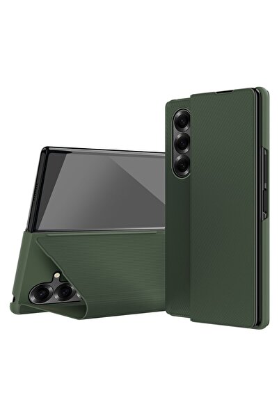 sscase Kevlar Texture Θήκη Βιβλίο Green (Samsung Galaxy Z Fold7 5G)