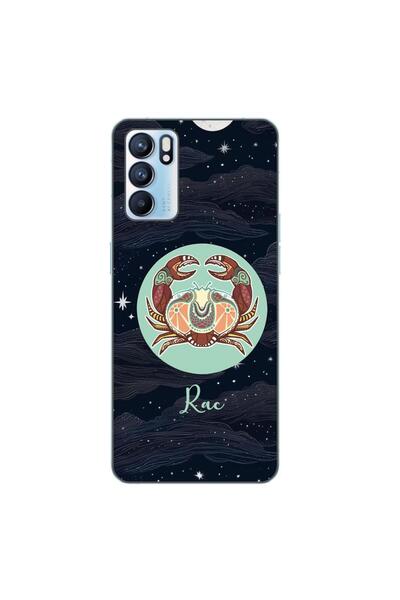 OEM Калъф, съвместим с Oppo Reno6 5G, силиконов гел TPU, с шарка Хороскоп Рак