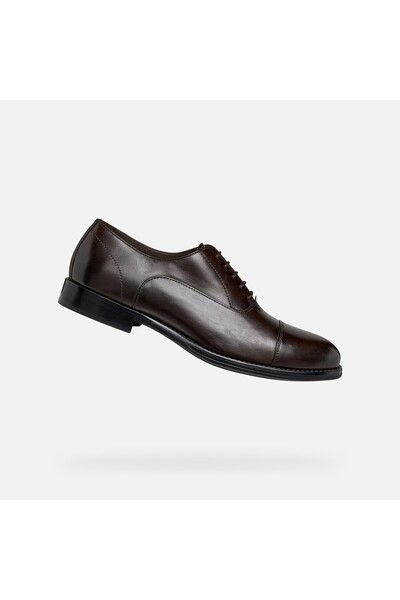 Geox Pantofi de ocazie pentru bărbați, de culoare maro închis, Barberigo