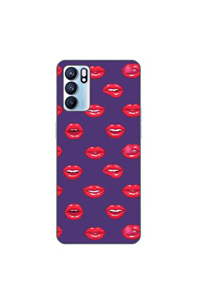 OEM Husa compatibila cu Oppo Reno6 5G Silicon Gel Tpu Model Buze Pattern