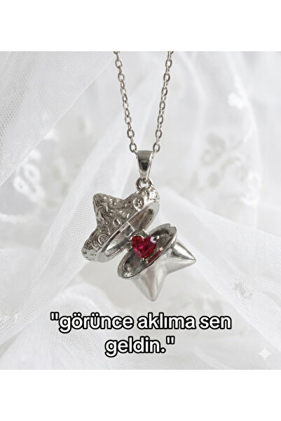 ArtBDesign Kapaklı Çelik Yıldız Kolye