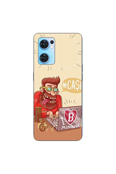 OEM Θήκη συμβατή με Oppo Reno7 5G Σιλικόνης TPU Μοντέλο BTC Mining