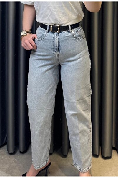 Nisam Staker Belted Mom Jean