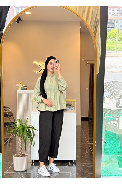 Gizem Karademir Boutique Fırfırlı Şık Gömlek