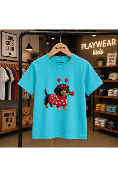 playwear Heart Glasses Doge Printed 100% Dječja Unisex Majica 5 6 -7 8-9 10 -...