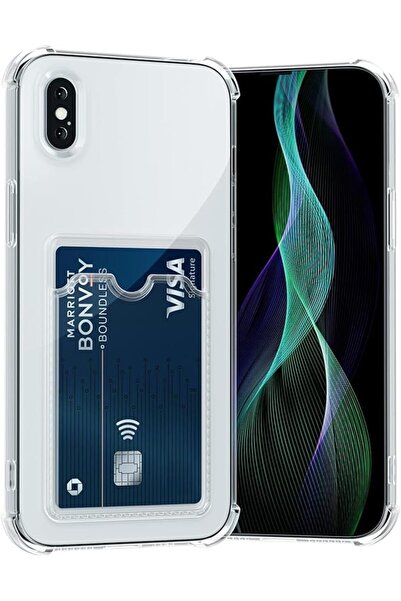 EFE HED iPhone XR Uyumlu Kamera Korumalı Kartlıklı Köşeleri Airbag Tasarımlı ...
