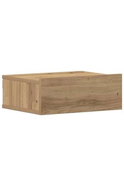 vidaxl Noptiera plutitoare Stejar Artisan 40x32x15 cm Lemn prelucrat