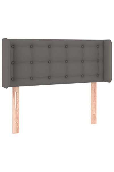 vidaxl Grey headboard with wings 103x16x78/88 cm eco- Leather
