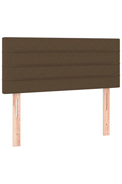 vidaxl Tăblie de pat, maro închis, 80x5x78/88 cm, textil
