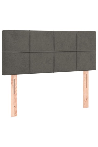 vidaxl Headboard, dark grey, 90x5x78/88 cm, Velvet