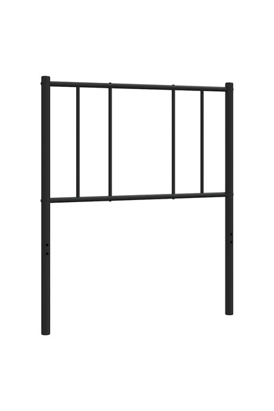 vidaxl Metal replacement headboard, black, 100 cm