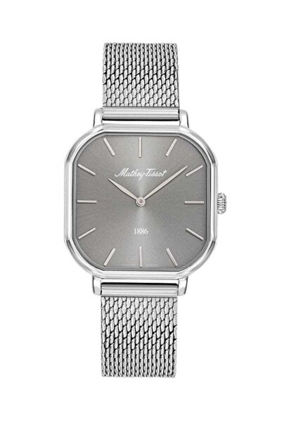 Mathey-Tissot Monsoon Square Quartz Silver Dial Ladies Watch D7917AS