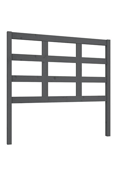 vidaxl Bedside table, gray, 105.5x4x100 cm, solid pine wood